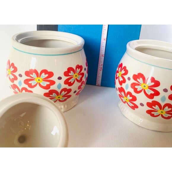 Pioneer Woman Sugar Bowl "From my Frontier to yours" Collection Set of 2 - Picture 4 of 14